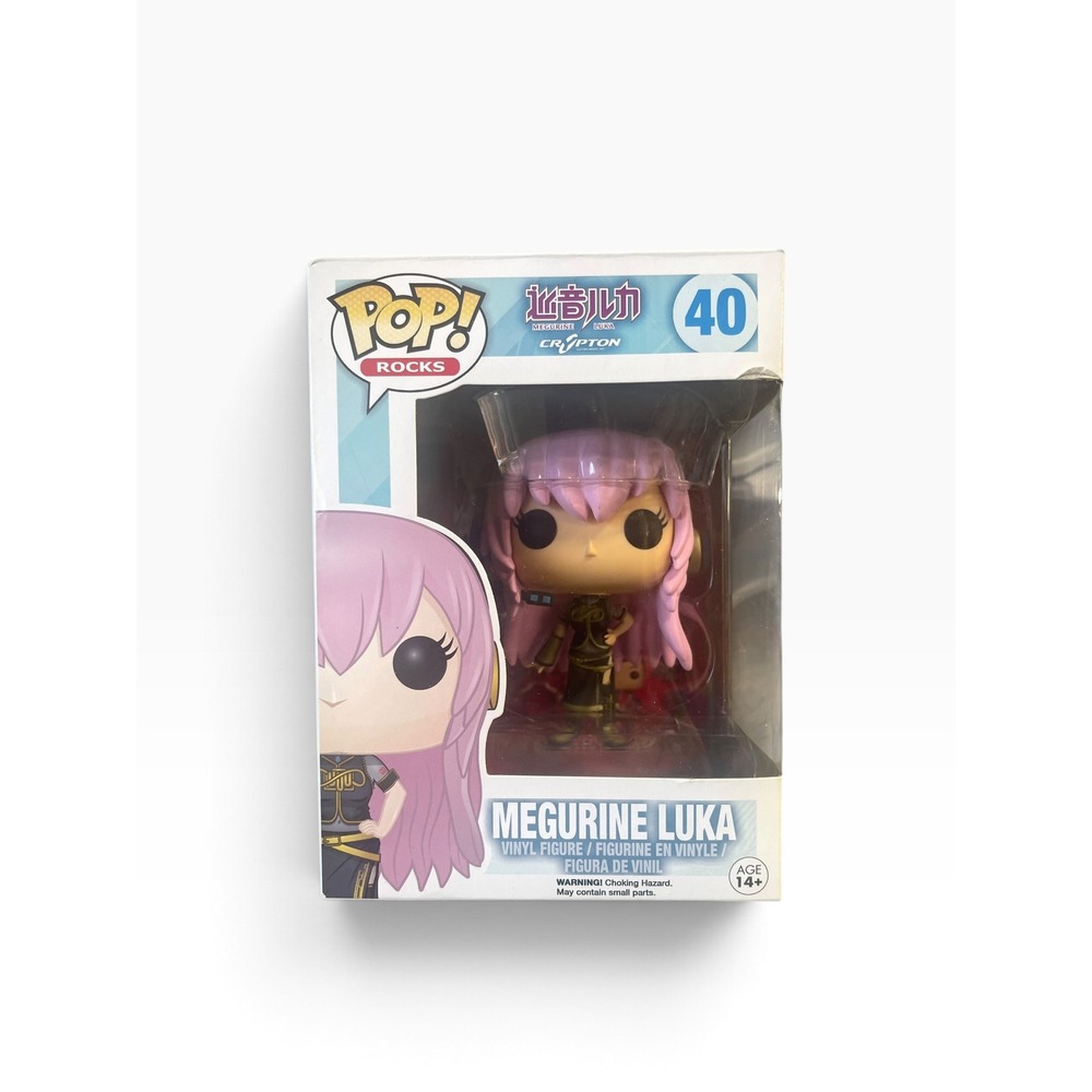 Funko Pop Rocks Megurine Luka Vinyl Figure 40 Pink Vocaloid Anime Collectible